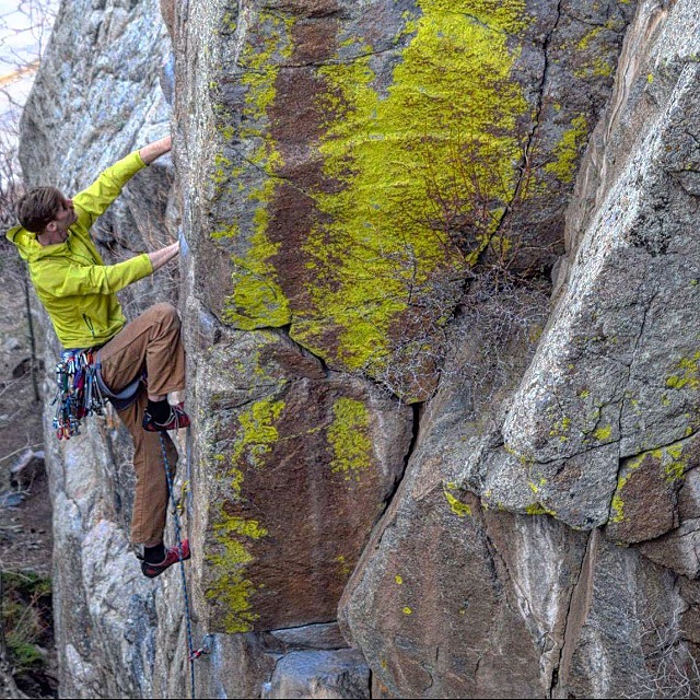 Zachery Converse climbing